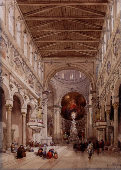 Intérieur de la cathédrale, Messine, 1839 - William Leighton Leitch